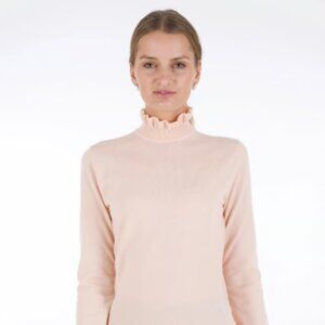 J.Crew Ruffleneck Merino Wool Blend Sweater